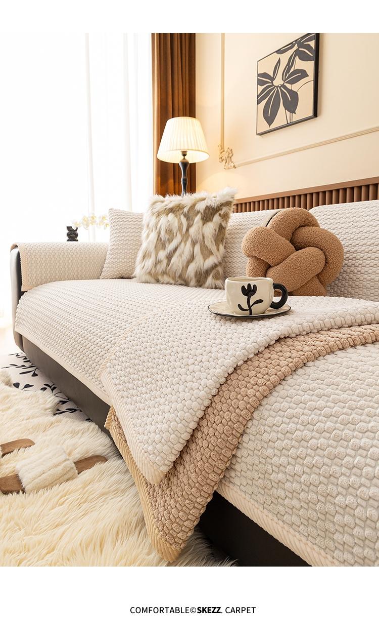 Vintage American Farmhouse Thick Plush Sofa Cushion, Multi Colors & Sizes Pet-Friendly & Scratch-Resistant | for Fall & Winter Stain-Proof, Machine Washable Sofa Couch Covers Home Decor Essential for Living Room, Bedroom, Dining & Office