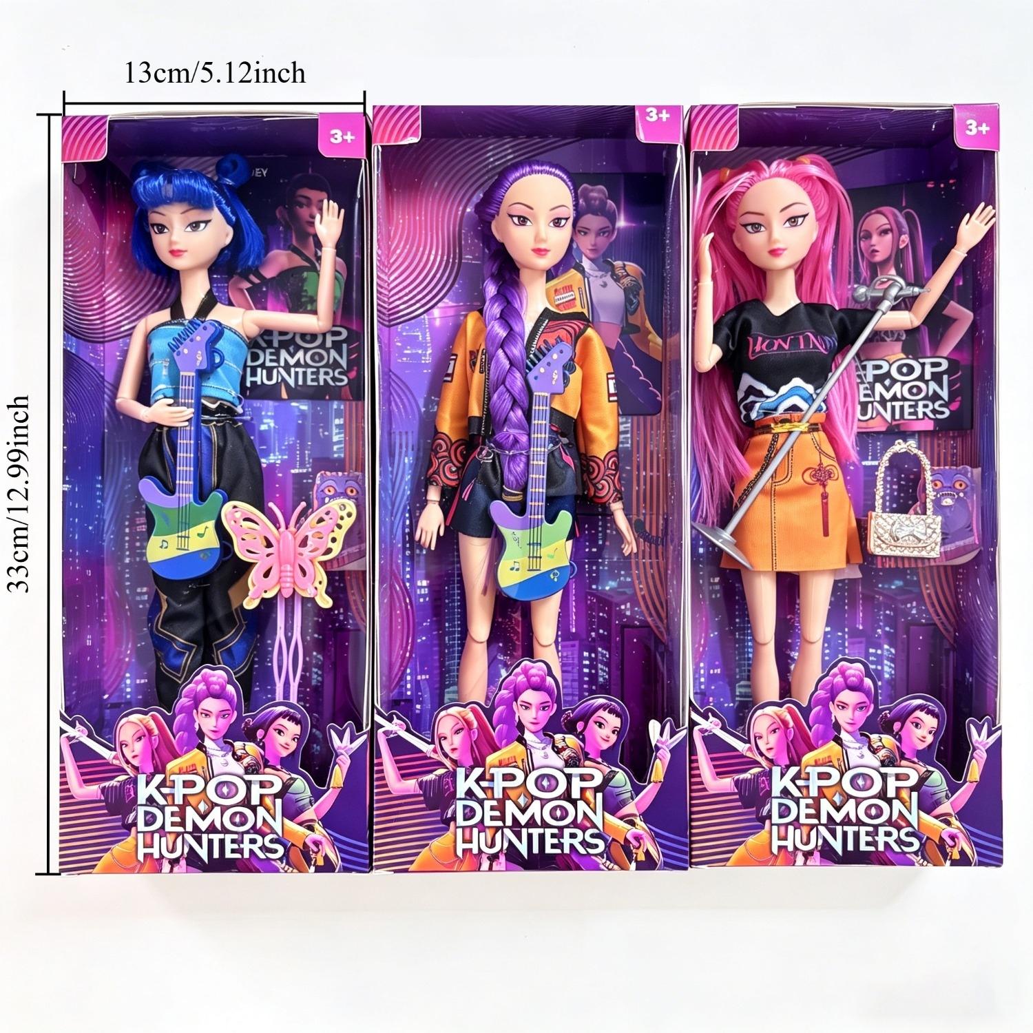 New K-pop girl group “Wawa Wawa Lumira Zoi” cross-border vinyl collectible figures