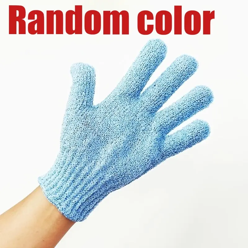 New Bath Towel Exfoliating Gloves, Five-Finger Exfoliation Glove, Gentle Skin Care Accessory, Suitable for Women, Pain-Free Shower Tool