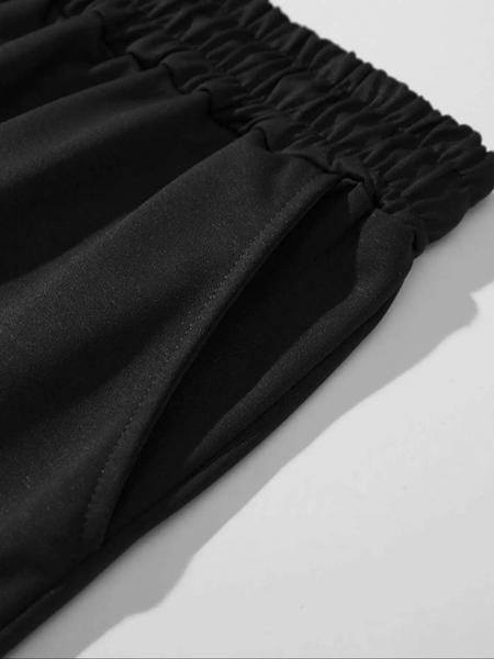 Two-Piece Set Men's Hooded Vest & Shorts, Regular Fit Sleeveless Top & Shorts, Casual Summer Outfits Clothes Set for Men