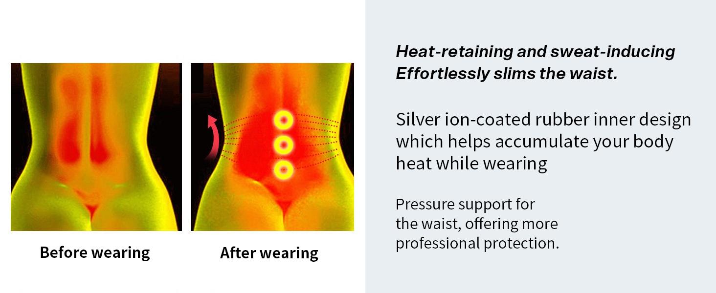 LALAHIGH Sweat Waist Belt: Abdominal Training, Sweat Activation, Targeted Fat Burning, Slimming Effect, Visible Waistline Transformation