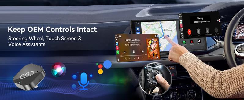 Spedal Newest Wireless Carplay Adapter, USB-C/android Auto Interface, Supports Carplay & Android Auto, Plug-And-Play, Stable Connection, Wireless Carplay Dongle