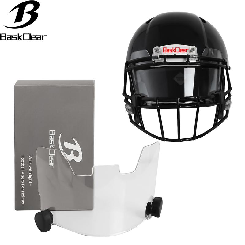 Football Visors for Helmet -Football Visor - Football Helmet Visor Fits Adult & Youth Football Helmets - Anti-Fog, Scratch Resistant Clear Visor Football Face Shield