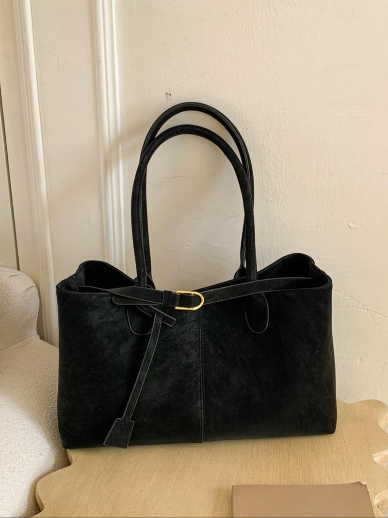 Elegant Vintage Bag, Large Capacity Shoulder Bag, Commuter Handbag, Daily Commuter Purse, Simple Versatile Daily Use for Women, All Seasons