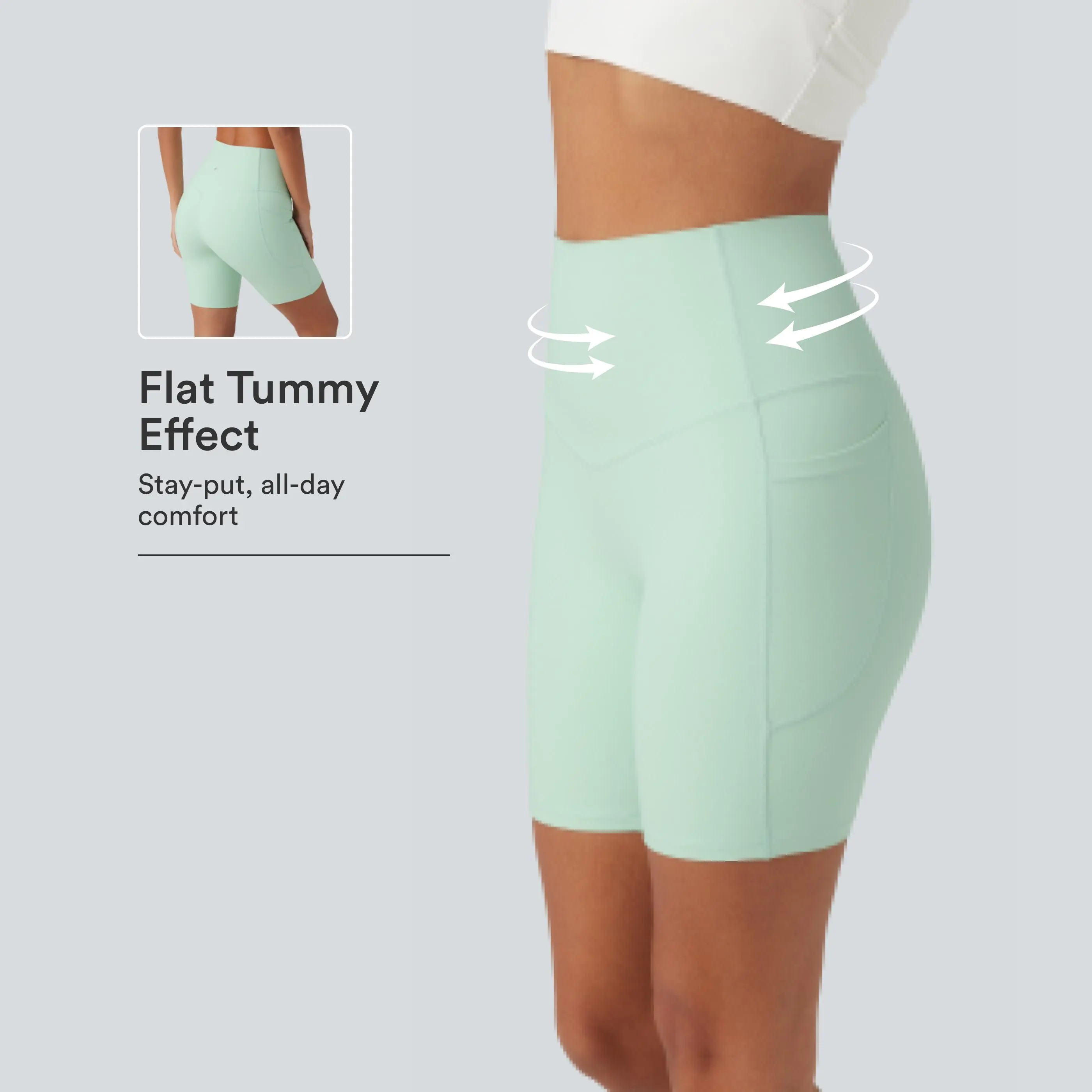 Halara UltraSculpt™ High Waisted Tummy Control Shaping Training Biker Shorts 7'' with Pockets