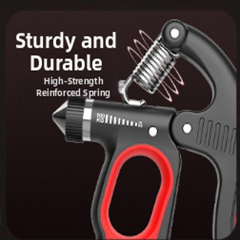 Adjustable Hand Grip Strengthener, Finger Gripper for Muscle Training & Recovery, Portable Emergency Window Breaker Included, Hand Grip Exerciser