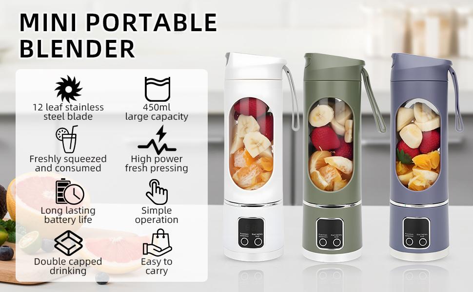 Digital Juicer Blender - Smart LED Display, Diet-Friendly，Leak Proof Design， healthy lifestyle