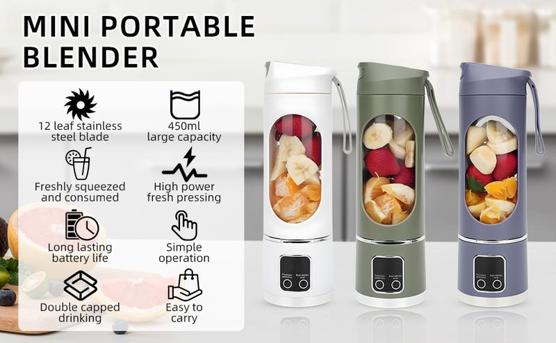 Digital Juicer Blender - Smart LED Display, Diet-Friendly，Leak Proof Design， healthy lifestyle