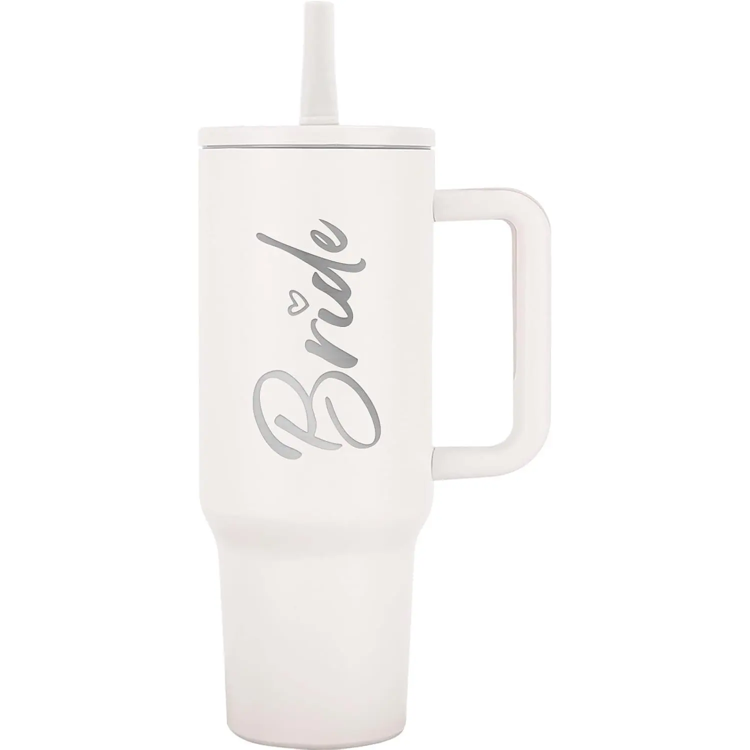 Bride To Be Gifts, Bridal Shower Gifts, Bachelorette Stainless Steel 40 oz Tumbler Cup with Handle, Lids & Straws