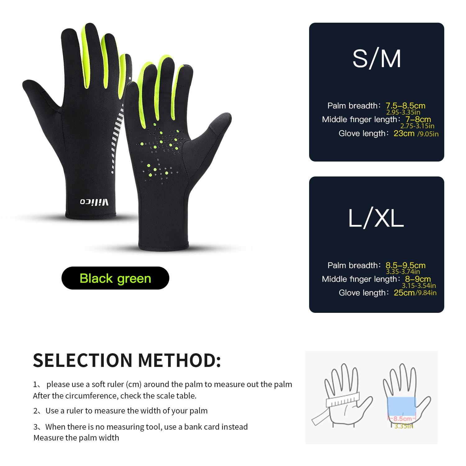Winter Running Warm Gloves, Windproof Touchscreen Sports Gloves, Lightweight Flexible Non-Slip Palm, Unisex Outdoor Morning Run Cycling Training Gloves