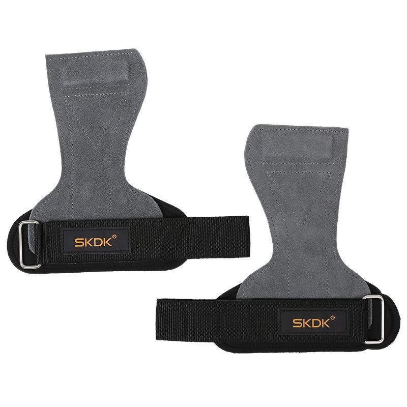 Cowhide power belt deadlift pull-up palm guard fitness horizontal bar anti-skid equipment sports wrist guard men