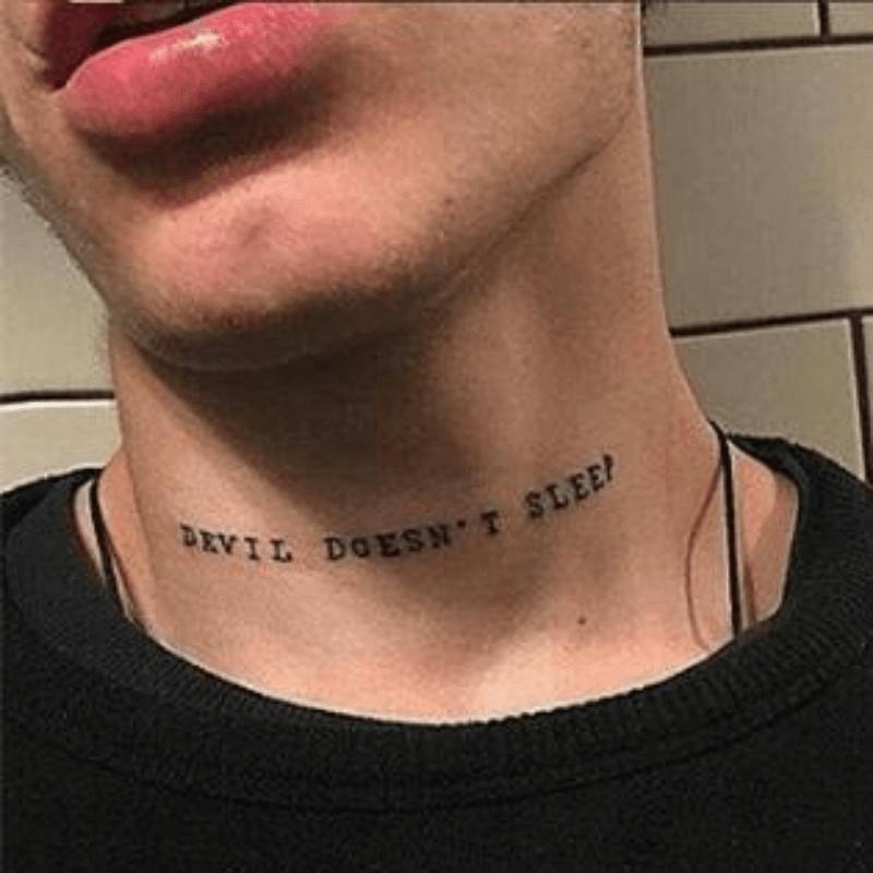 English Letter Temporary Tattoo Sticker, 56pcs Waterproof Long Lasting Fake Tattoo Sticker for Leg & Neck & Hand, Body Art Decoration for Men & Women, Sticker Tattoos