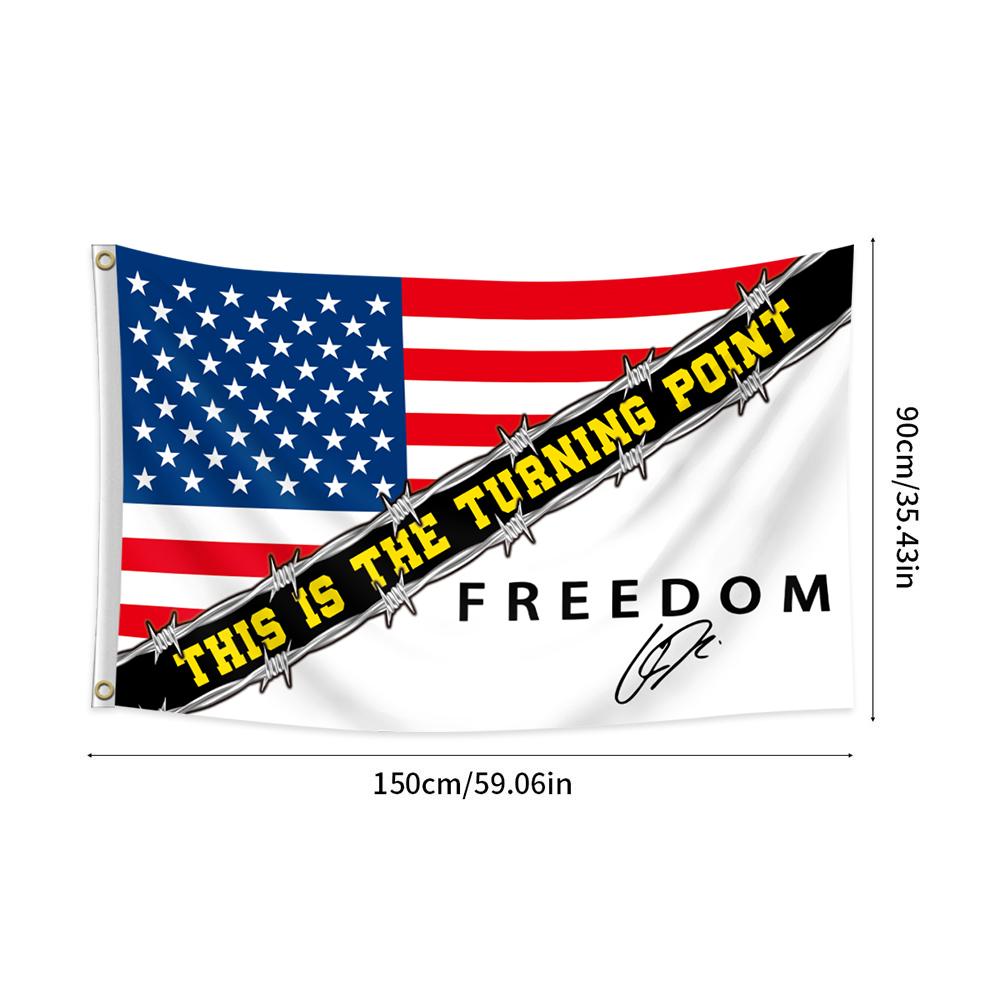 American Patchwork Freedom Flag, Freedom Theme, Perfect Decorative Flag for Outdoor, Balcony, Yard, Indoor, Dormitory, Ideal for Those Who Love Freedom