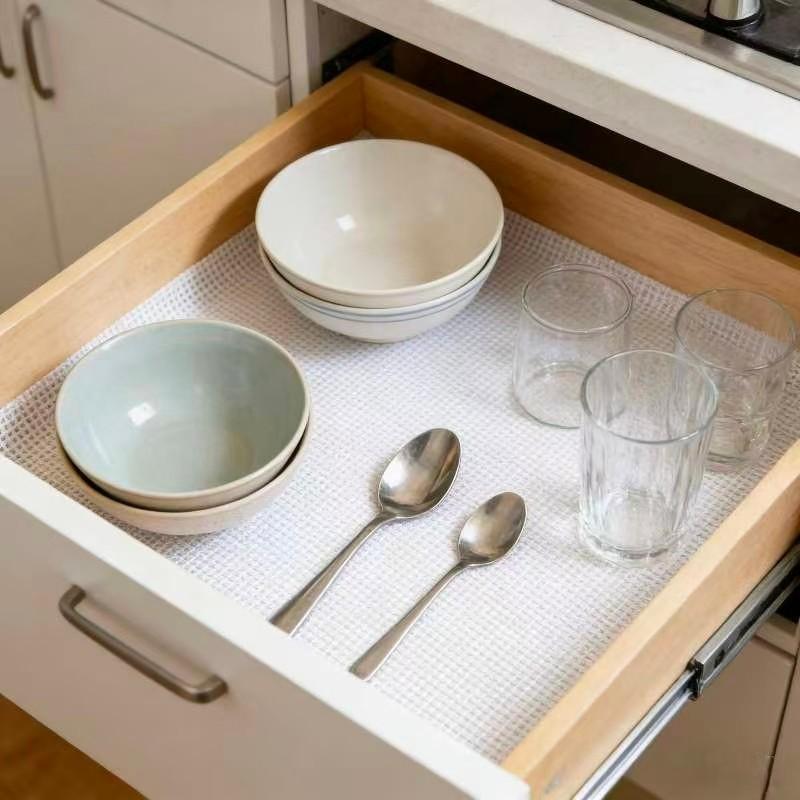 Transparent Washable Cuttable Drawer Liner, Non-Slip Refrigerator Inner Lining, Suitable for Fridge Glass Shelves Cabinets Home Kitchen Supplies