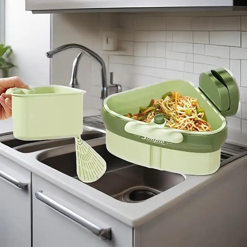 Upgraded Triangular Kitchen Sink Strainer Basket, Space-Saving Design for Dishwasher Use, Heavy-Duty Easy Clean, Ideal for Small Spaces, Kitchen Accessories