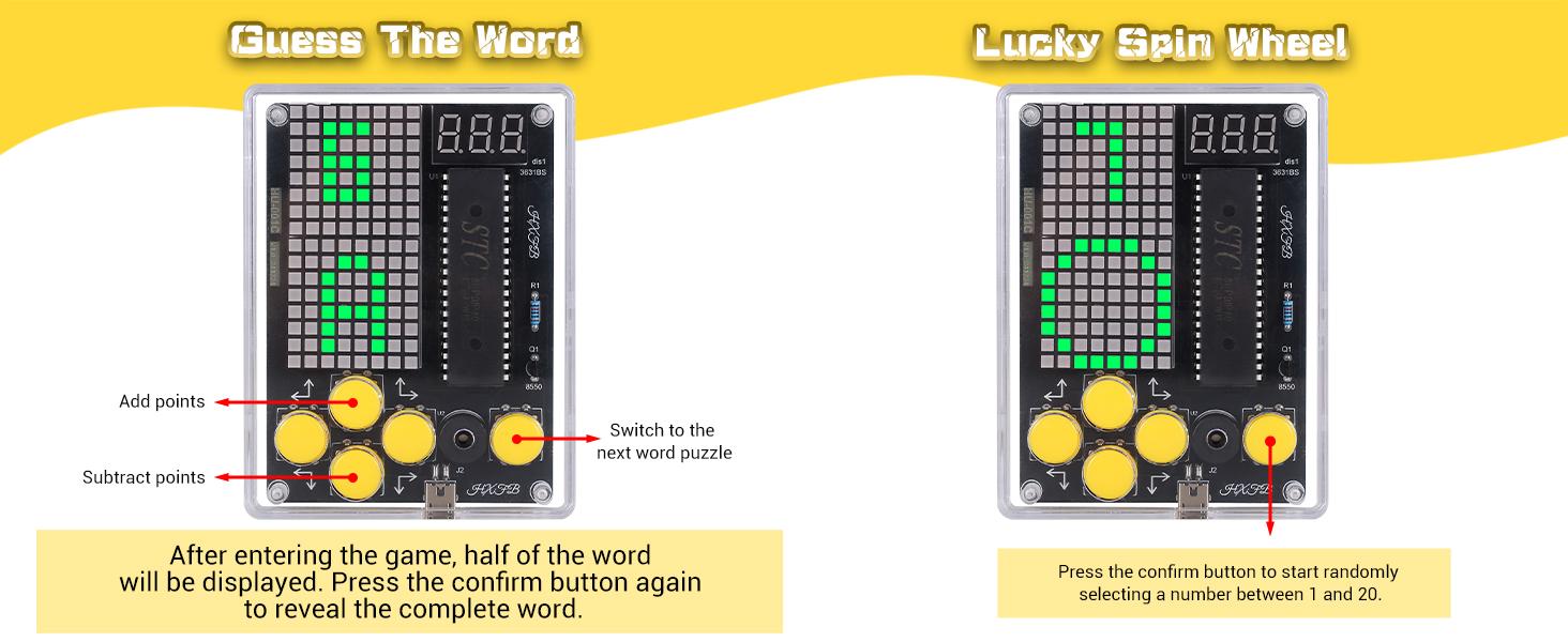 DIY Electronic Soldering Kit, Multi-Function 7-in-1 Hands-On Electronics STEM Kit, Soldering Practice for Students