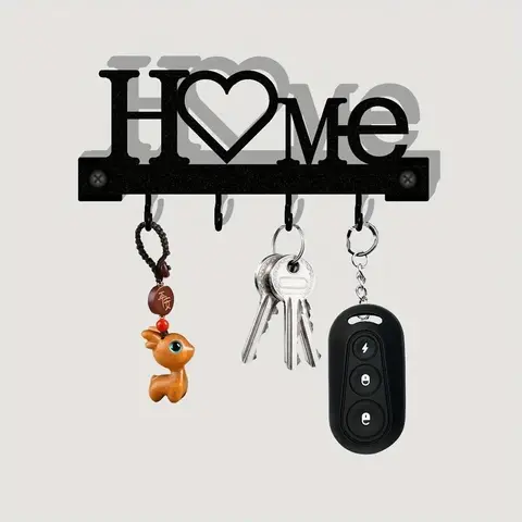 Wall-Mounted Metal Key Hook, Key Holder, Stylish Design for Keys and Small Accessories, Ideal for Living Room and Entryway Home Organization