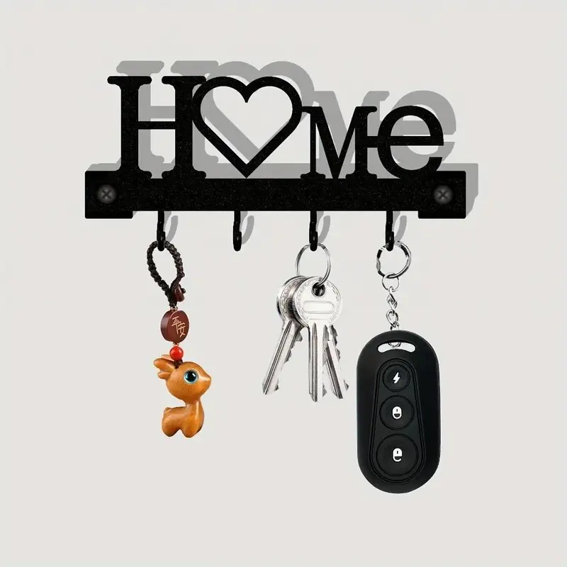 Wall-Mounted Metal Key Hook, Key Holder, Stylish Design for Keys and Small Accessories, Ideal for Living Room and Entryway Home Organization