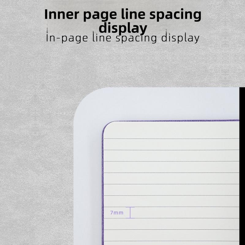 1 A5 notebook with horizontal lines, simple strap diary, high aesthetic value planner notebook