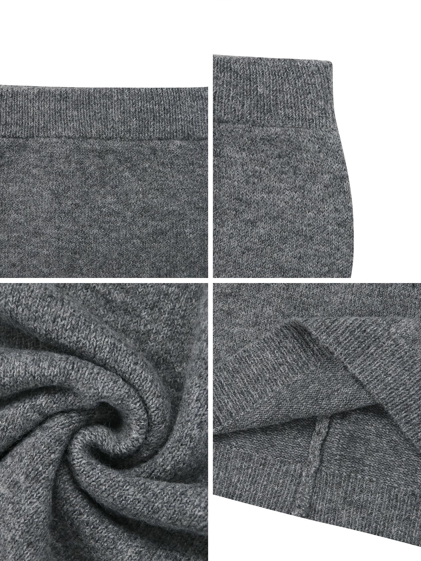 Autumn Winter Women's Stylish Commuter Two-Piece Set, Casual Elegance with Knitted Top and Skirt, Perfect for Fashionable Outings, Womenswear