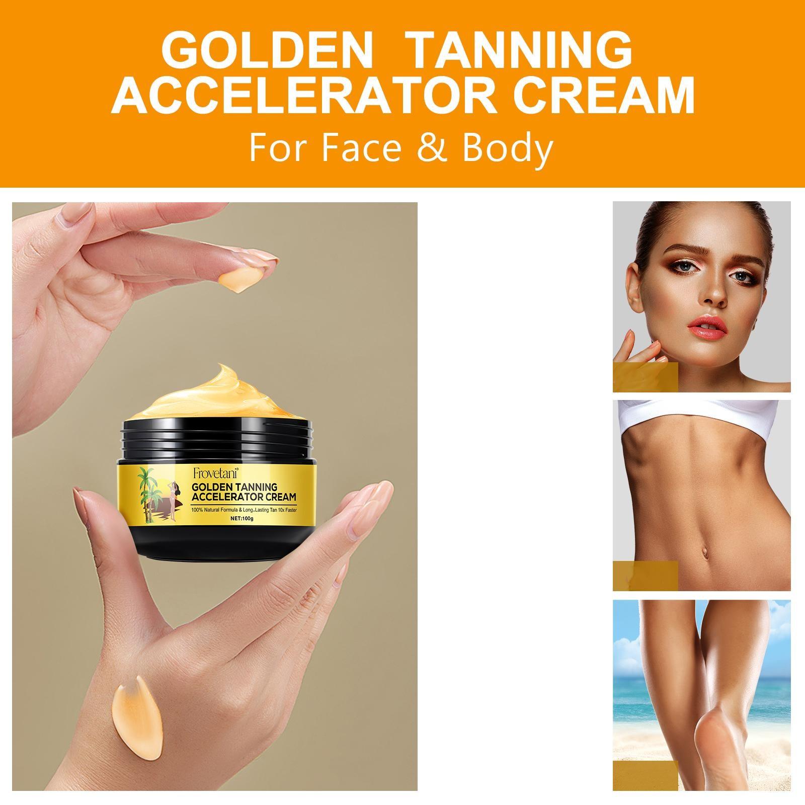 Tanning Cream, Body Tanner, Moisturizing Self Tanner, Quick Tan, Moisturizes Skin, Faster Tan, Longer Lasting Color, Achieve Cool Bronzed Look Easily