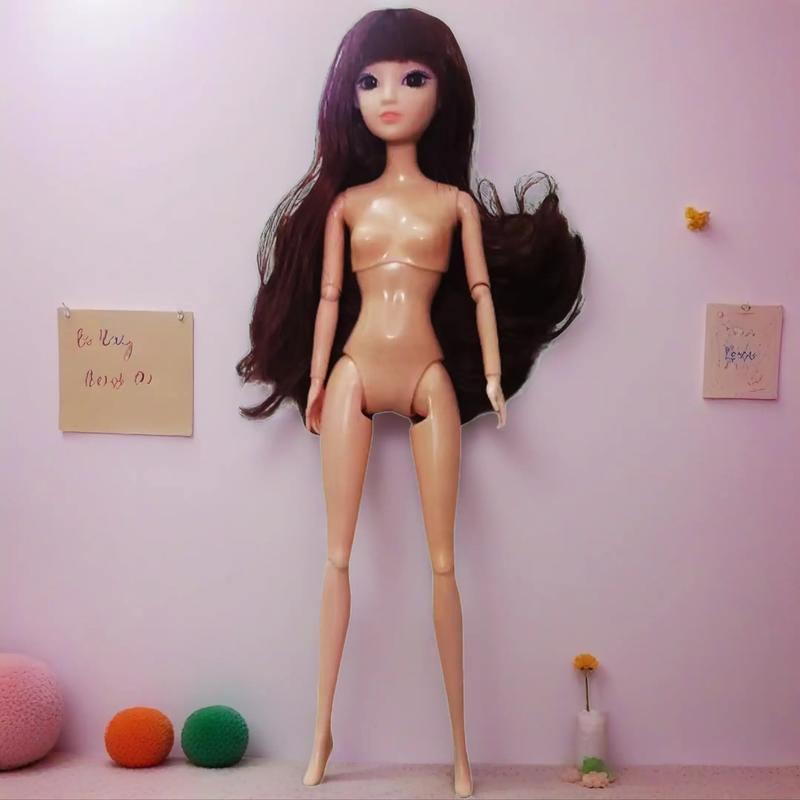 Fashion Doll Model with Stylish Hair Accessories, Collectible Doll Display Decorations, Perfect Holiday Gift for Kids and Adults, Cute Doll Collectible