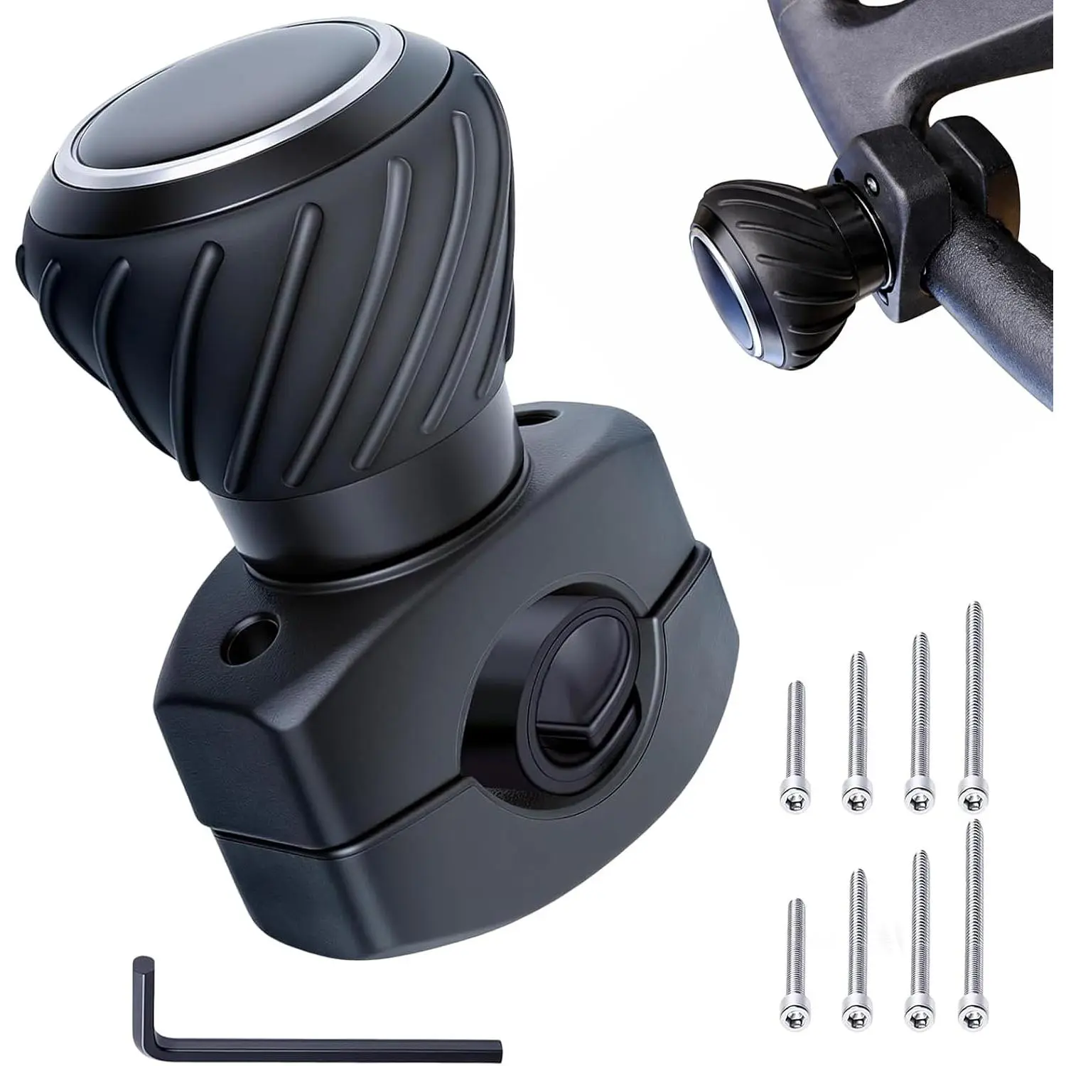 Tractor Steering Wheel Knob Steering Wheel Spinner Knobs for Kubota Jo-hn Dee-re , , , Mowers, Forklifts,  Spinner Knob Steering Wheel Ball Knob