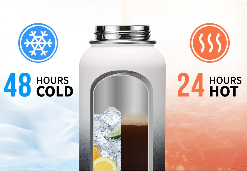 32 OZ Water Bottle with Strap - 32 OZ Water Bottle Insulated with Straw, Protective Boot & Paracord Handle, Stainless Steel Wide Mouth 1/2 Gallon Jug for gym ,Woman Girls, Keep Cold 48H & Hot 24H 32 OZ Water Bottle with Strap - 32 OZ Water Bottle Insulated with Straw, Protective Boot & Paracord Handle, Stainless Steel Wide Mouth 1/2 Gallon Jug for gym ,Woman Girls, Keep Cold 48H & Hot 24H