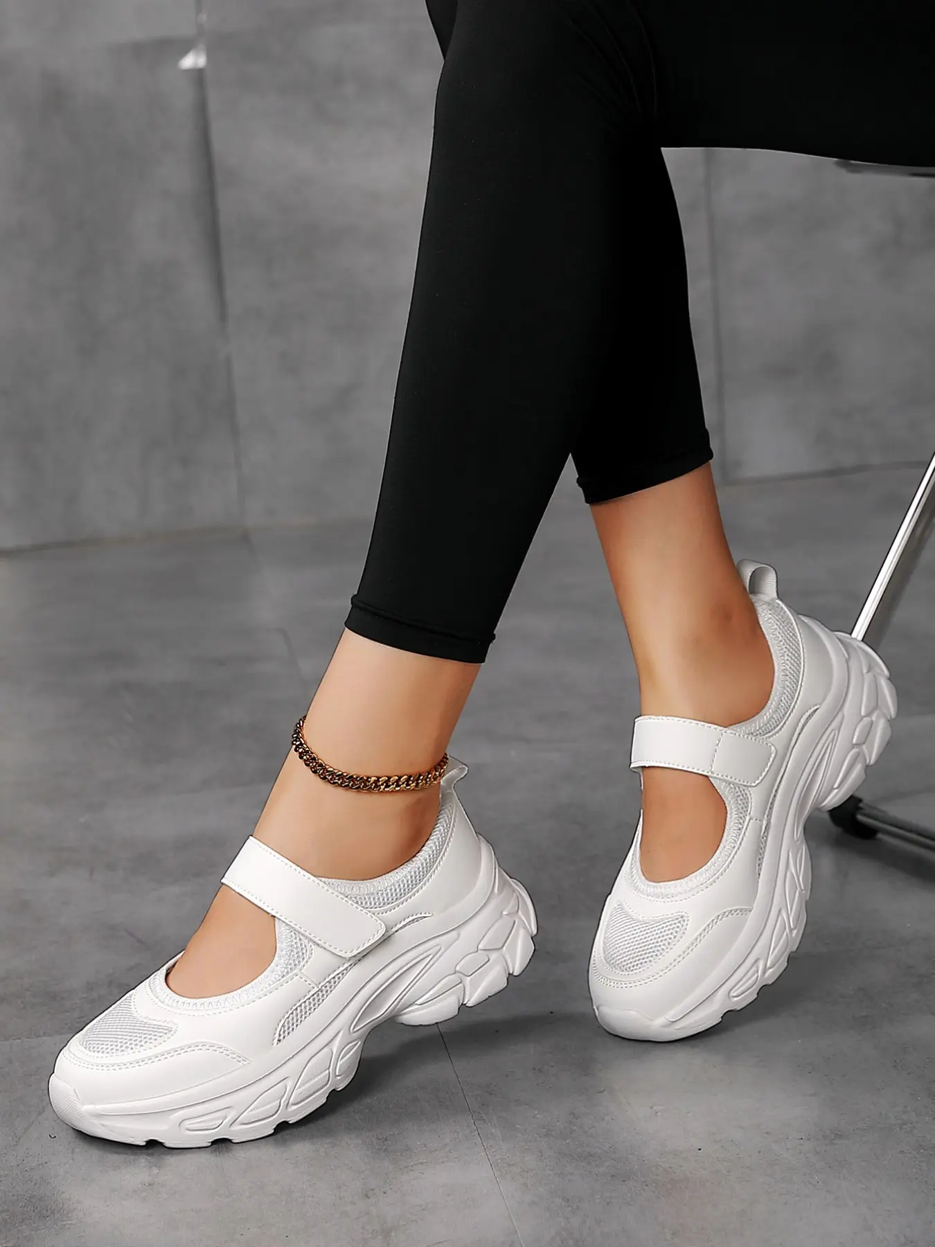 Women's Plus Size Breathable Mesh Slip-On Casual Shoes, Soft Sole Lightweight Work Shoes, Sports Shoes, Sizes 35-45