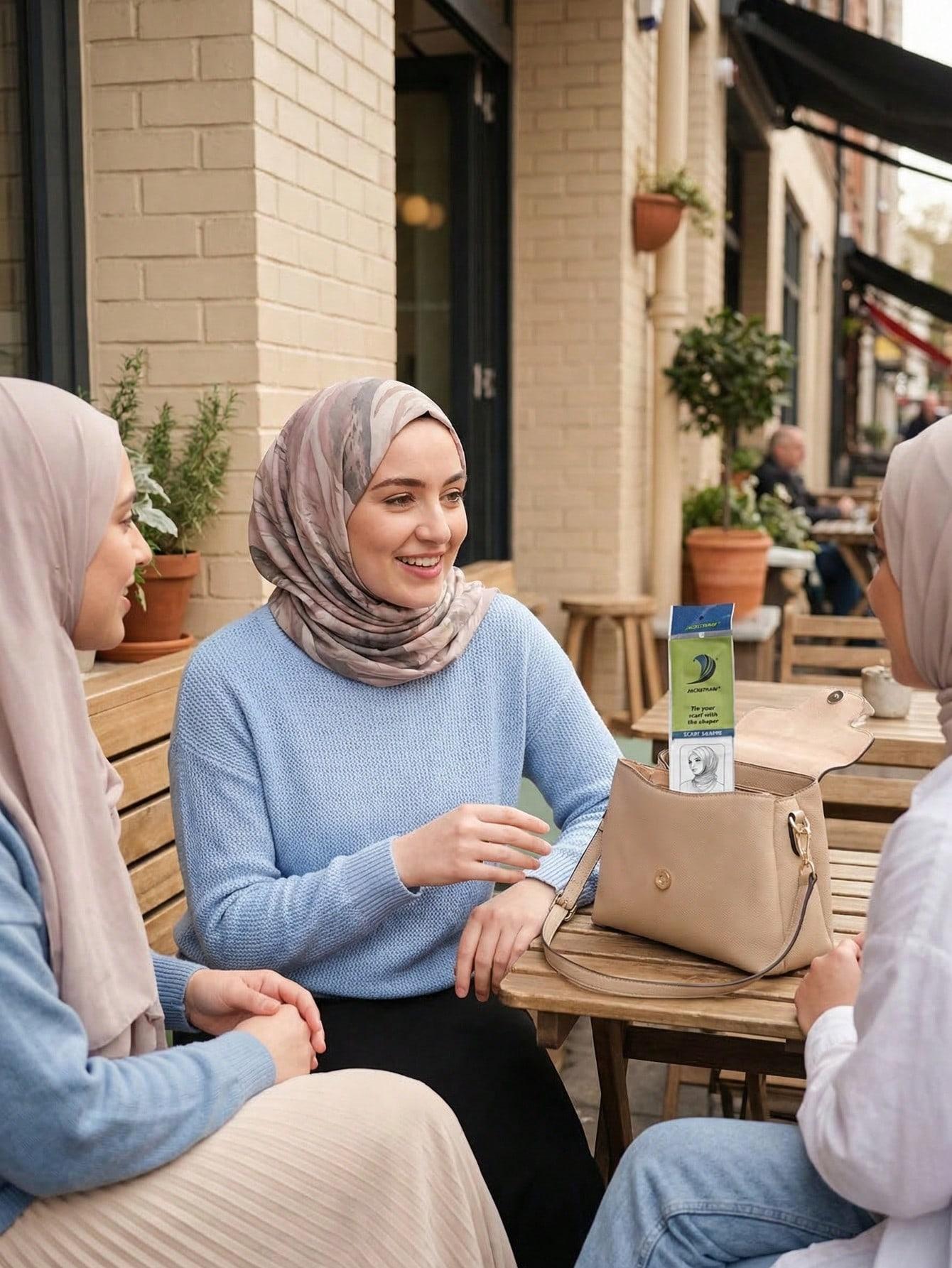 6pcs scarf shaper hijab tape Fixed Sticker Anti-Slip Stickers