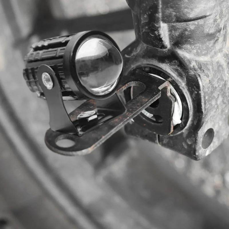 Motorcycle spotlight bracket - Universal adjustable bracket - Suitable for scooters and electric bicycles fenders - LED fog light bracket - Metal motorcycle modification part