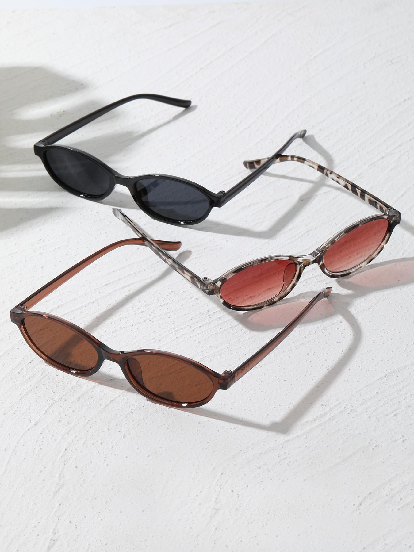 Vintage Oval Women's Sunglasses for Driving, Vacation, and Music Festivals, Stylish Retro Eyewear for Casual Outings, Fashionable Sunglasses, Trendy Vintage Sunglasses