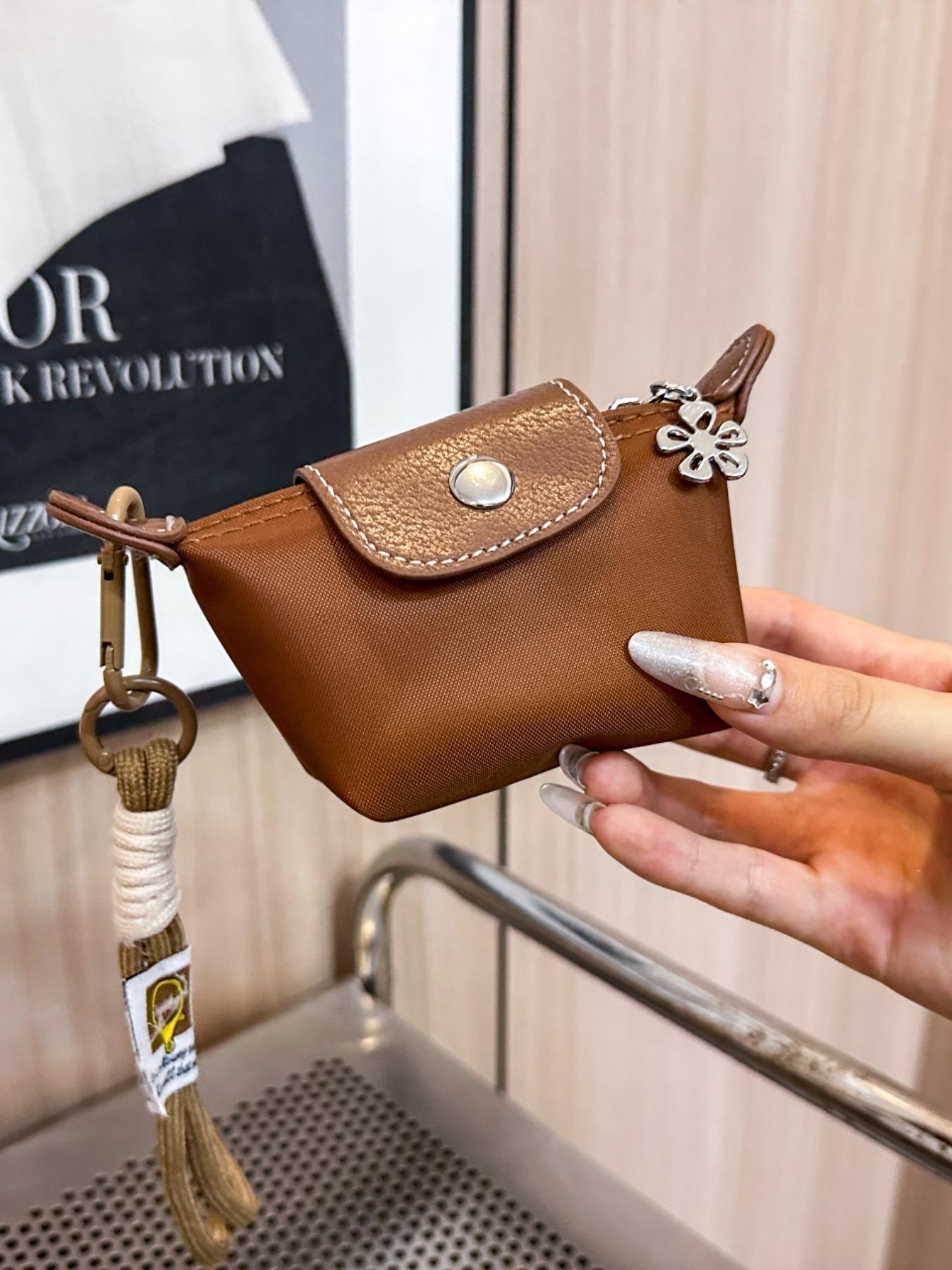 Women's Mini with Detachable Nylon Wristband, Zipper Closure, Decorative Bag, Wrist Strap Wallet, Christmas Gift, Suitable for Young Girls