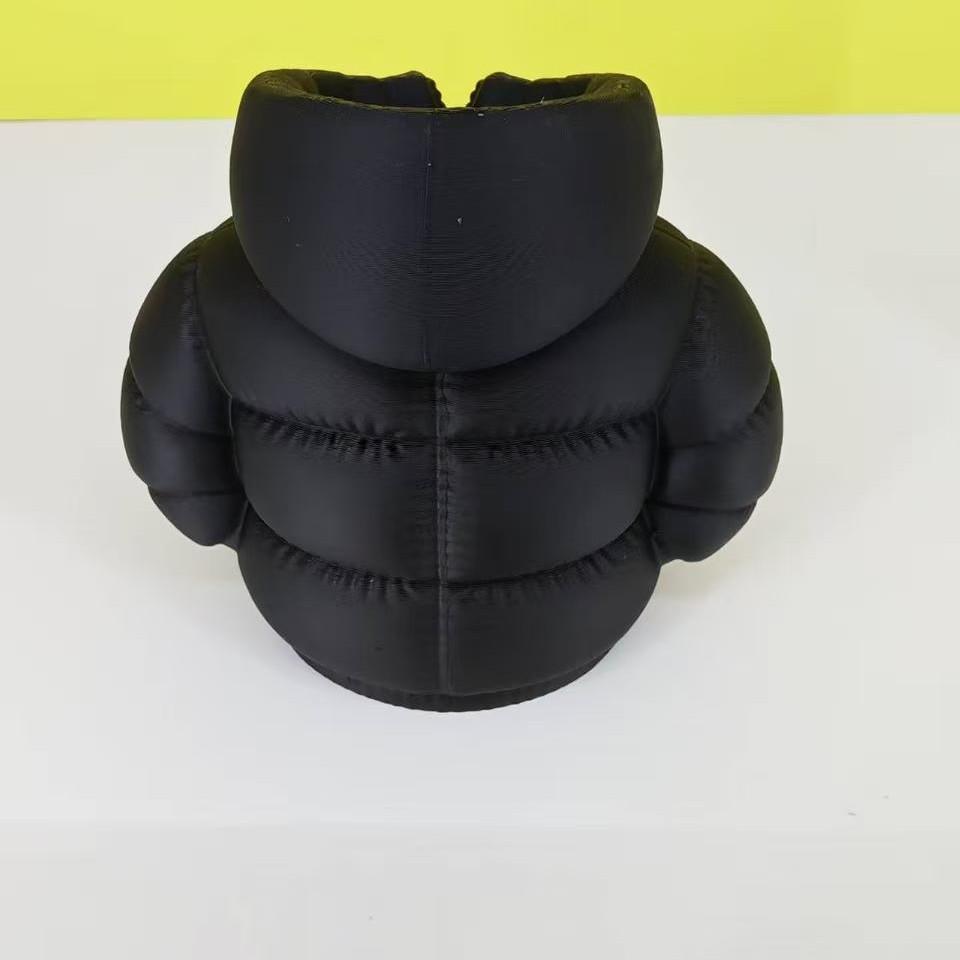 3D Printed Down Jacket Pen Holder Organizer Creative Display Piece Colorful Down Jacket Pen Holder Storage Box