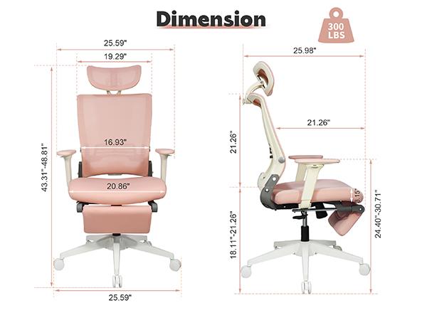 【TikTokShopBlackFriday】FlexiSpot Foldable Ergonomic Office Chair with Footrest | High-Back Computer Chair with 2D Headrest, Mesh Back, Sponge Seat, Adjustable Lumbar Support, and 2D Armrests | Ideal for Home Office