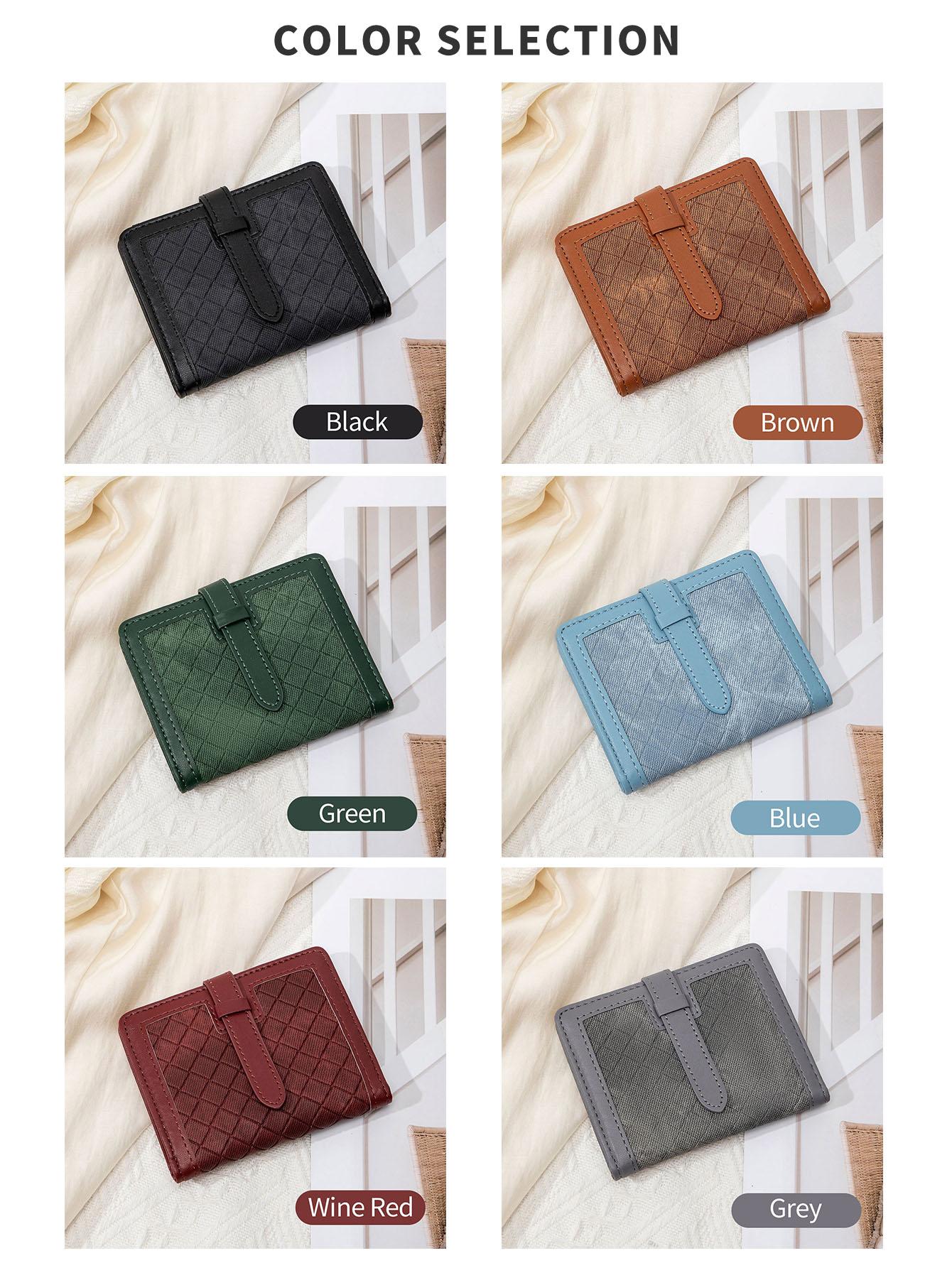 Ladies' ultra-thin RFID blocking wallet, secure snap closure, ladies' wallet with multiple card slots and ID windows, compact and lightweight for daily use, perfect for work, office or commuting - ideal gift for anniversaries, birthdays, Valentine's Day