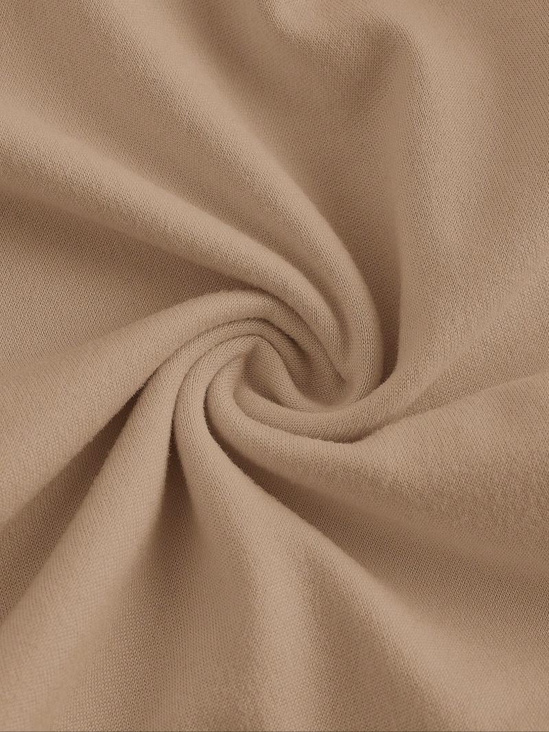 Women's Plain Deep V Neckline Slim-Fitting Backless Top, Perfect for Daily Wear & Versatile Styling, Comfortable Everyday Essential