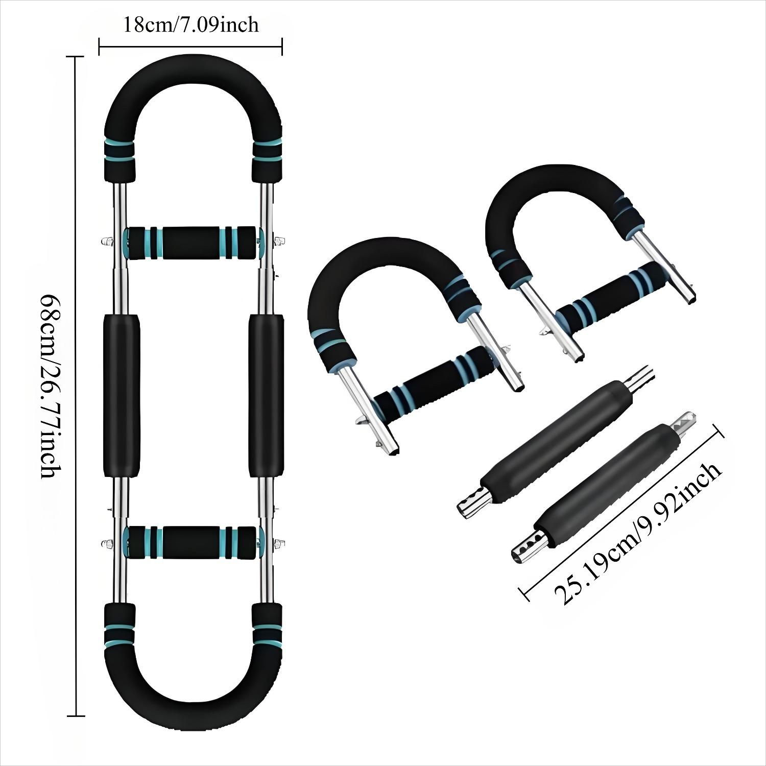 Adjustable Spring Resistance Chest Expander, Portable Upper Arm Strength Training Equipment, Home Gym Fitness Gear, Blue/, Ergonomic Grip