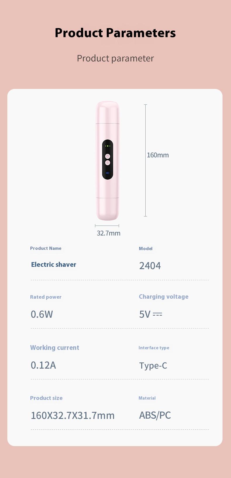 【01】【Rendoo】Private Shaver This rechargeable two-in-one electric shaver with razor function is suitable for both body and facial hair. Its dual-head design allows for painless trimming of pubic hair, face, underarms, and legs.