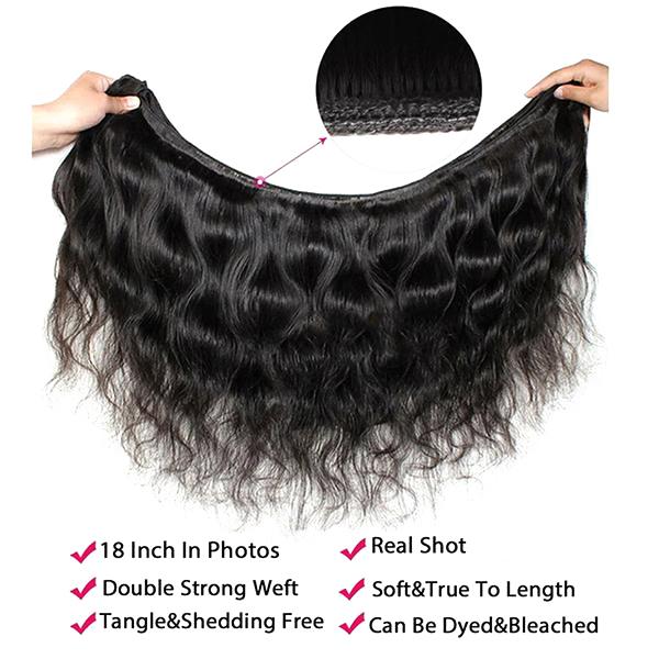 Uwigs Natural Color Straight/Body Wave Hair Bundles Quick Weave Extensions 1 3 4 Bundles 100g/piece TikTokShopBlackFriday
