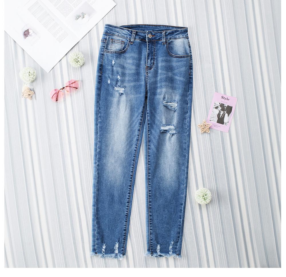 EVALESS Women's High Waist Plenty Jeans,Ripped Boyfriend Distressed Straight Leg Jenas,Tummy Control Lightweight Stretchy Trouser Ankle Denim Pants,2026 Trendy Womenswear Fall Outfits