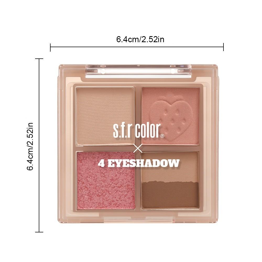 Four-Color Eyeshadow Palette for Daily Makeup, Commute Look, Wedding Makeup, High Pigmentation, Smooth Finish, Perfect for All Occasions