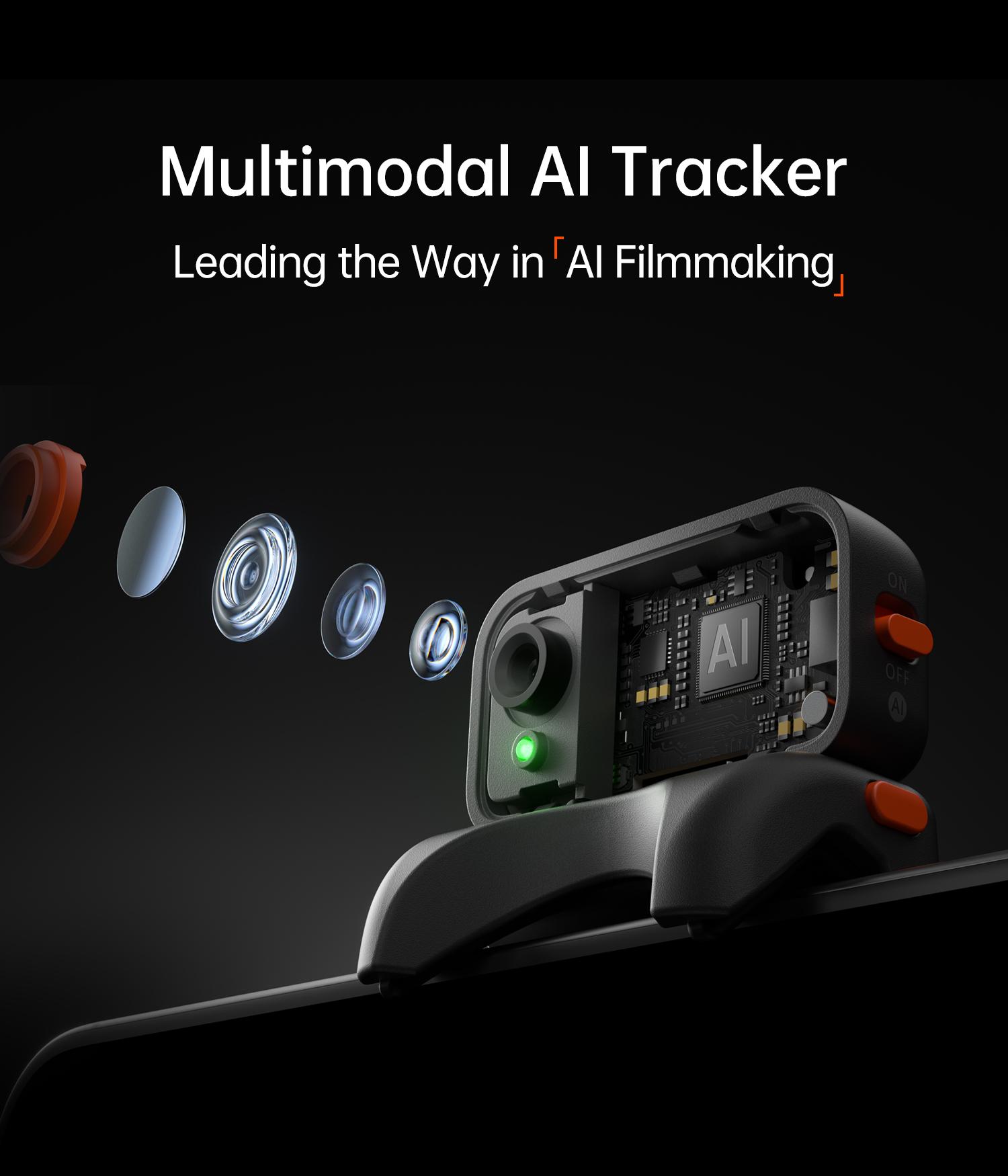 hohem iSteady V3 Ultra NEW Gimbal,Detachable Touchscreen Remote,Advanced AI Tracking with any App,360° Infinite Pan Tracking,Select People&Obeject on Touchscreen to Track,3-Color Fill Light,3-Axis Stabilization