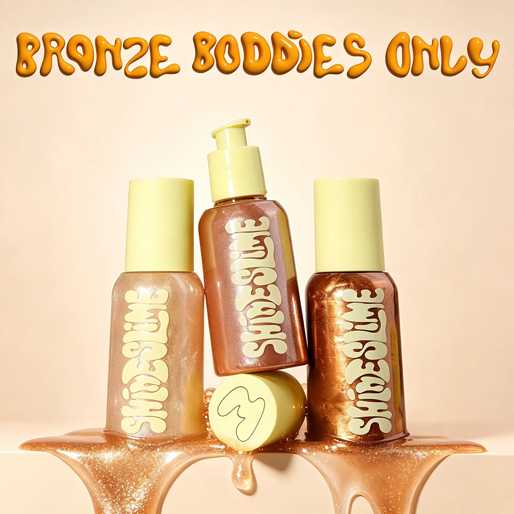 SHINE SLIME BODY GEL Twist N Slime Shimmer Iridescent 3PC BUNDLE - MADE BY MITCHELL