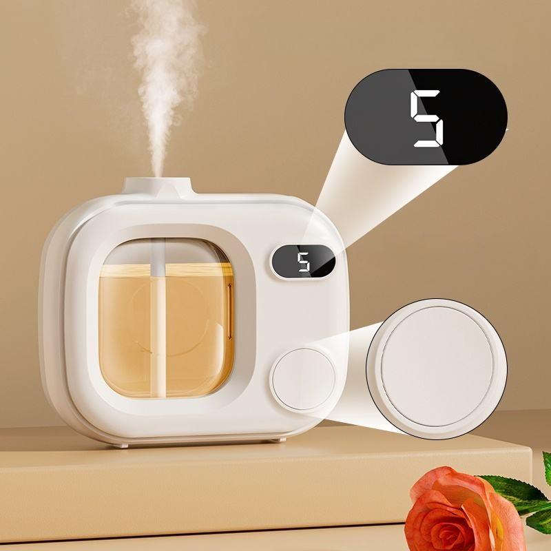 New Summer Battery-Powered Timer Scent Diffuser, Essential Oil Aroma Dispenser, Home Wall-Mounted Display Mode, Household Good Item