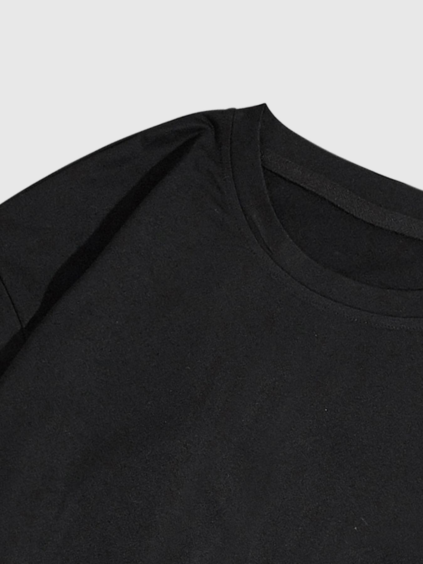 Men's New Spring Autumn Long Sleeve Patchwork Motorcycle Badge Print Casual Fitted Short Top, Unisex Fashion Tee, Streetwear, Menswear