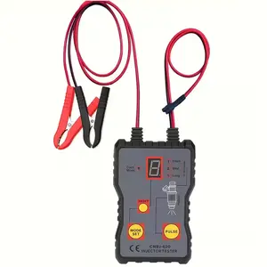 Universal Fuel Injector Tester and Cleaner Tool Kit, 4 Pulse Modes, Dual Channel for 2 Injectors, 12V/5V, with Adapters, DIY Diagnostic & Cleaning for Cars Motorcycles EFI Gasoline Engines