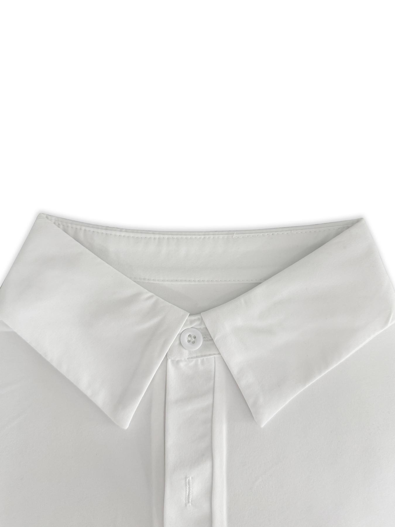 Women's slim-fit button-down long-sleeved casual shirt, suitable for daily commuting.