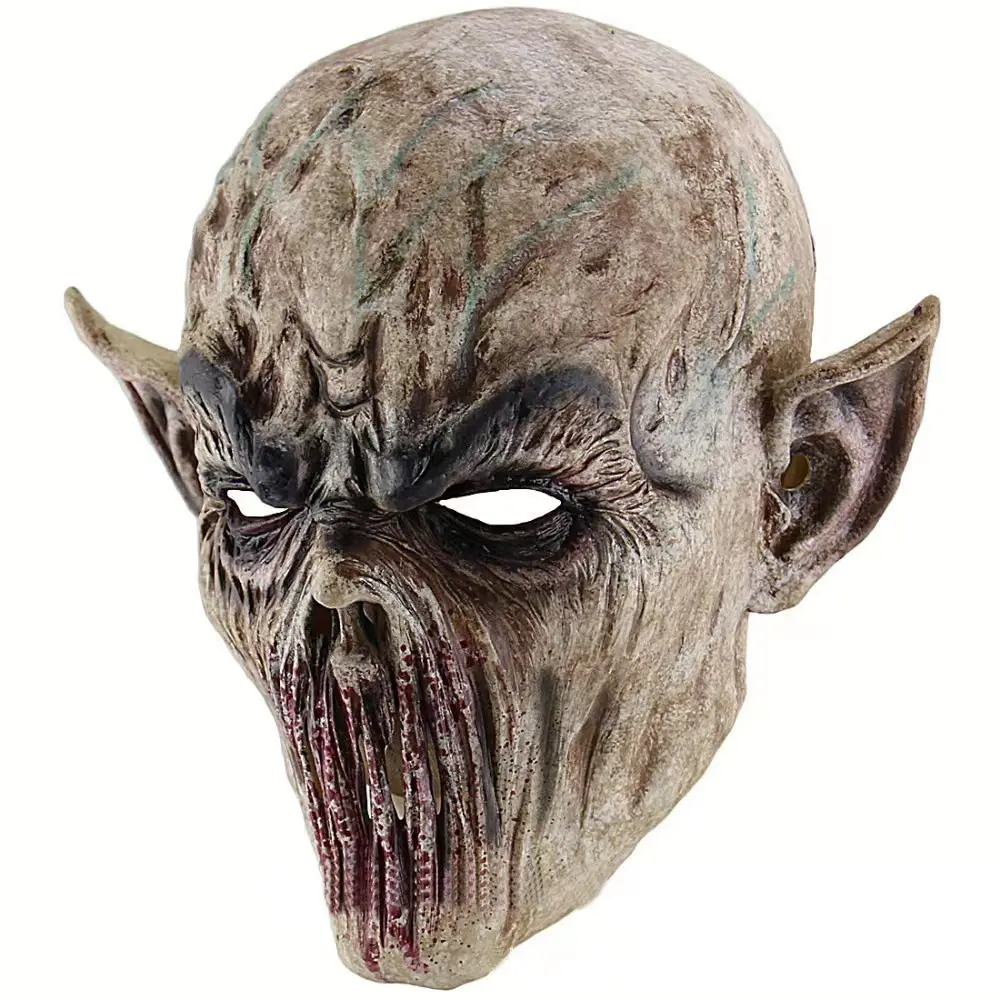 Carnival Night Halloween Horror Decoration Ghost Face Mask Skull Ghost Full Head Mask Alien Latex Head Mask
