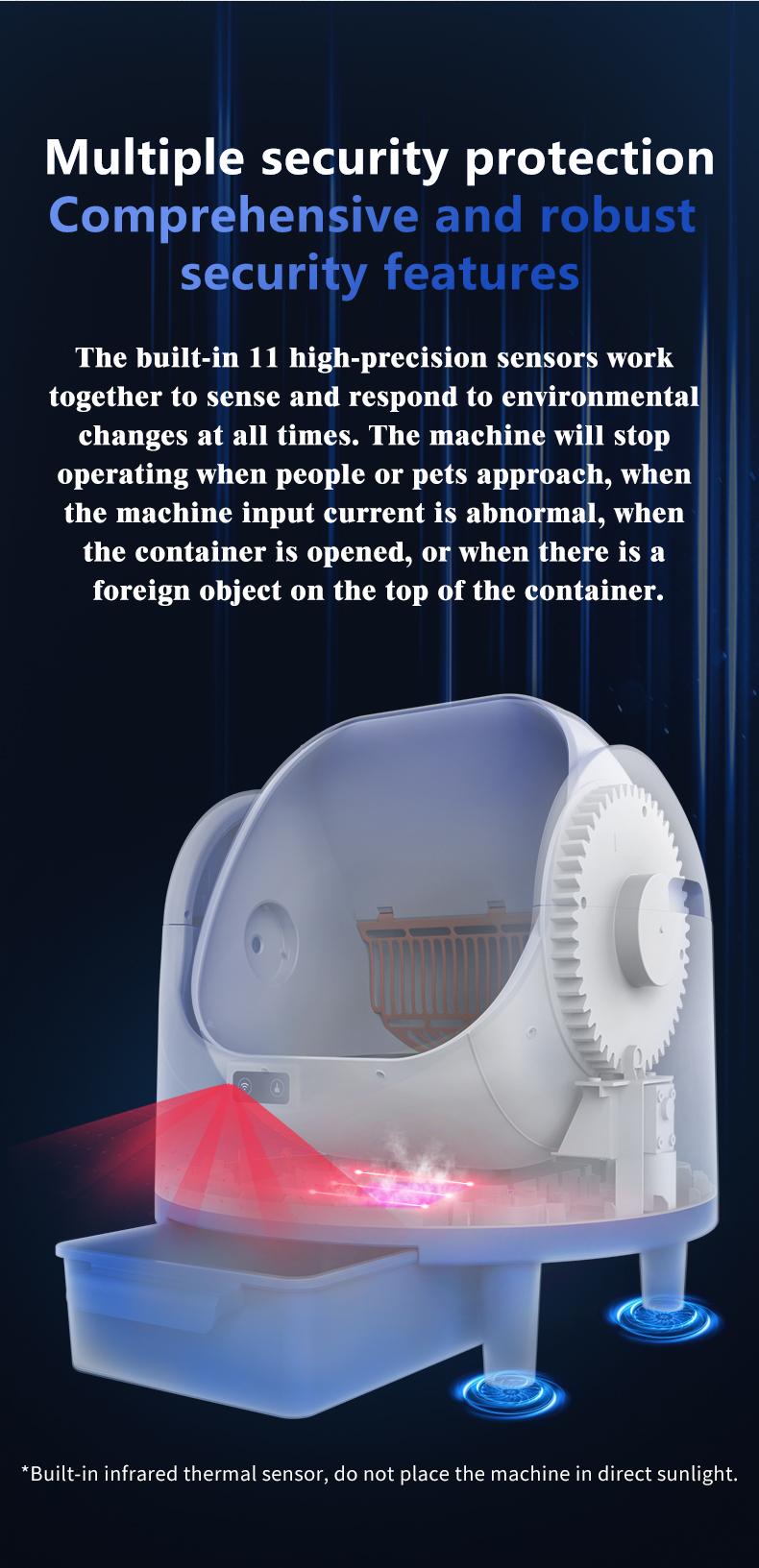 Smart Cat Litter Box with Automatic Self-Cleaning, 6L Large Capacity, APP Connection, Odor Control, and Anti-Splash Design for Ultimate Pet Care Convenience cat gifts Enclosed